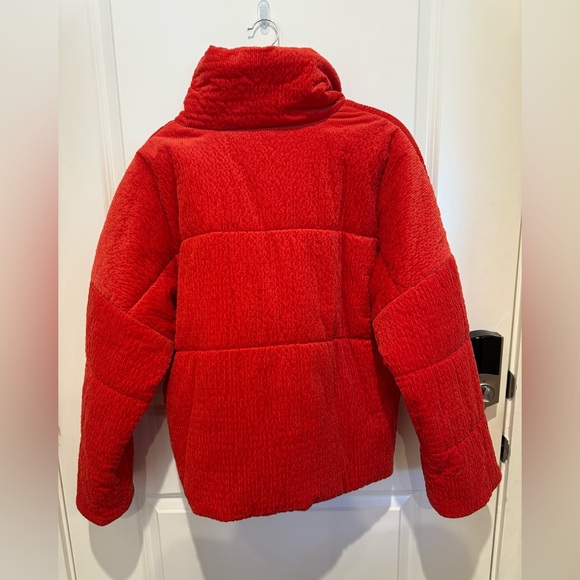 Anthropologie Women’s Coral Maeve Jackson Corduroy Puffer Jacket Coat Size Large - Picture 5 of 10